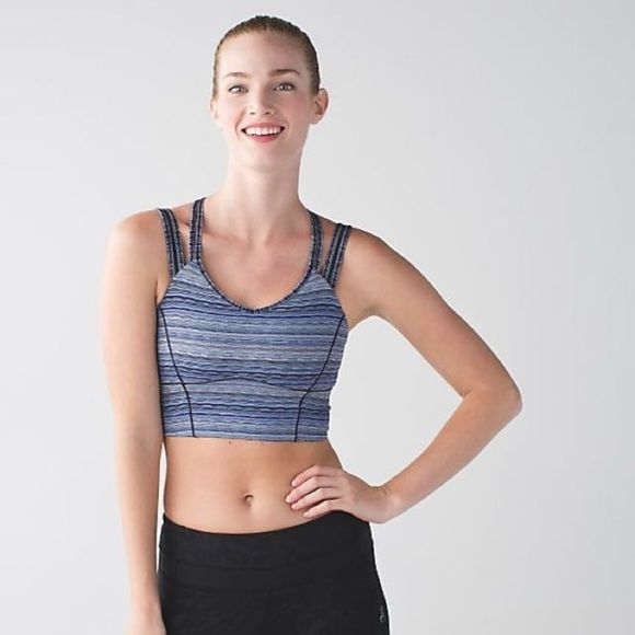 Lululemon Happy Strappy Long Line Bra, Sz 10 - Picture 2 of 4